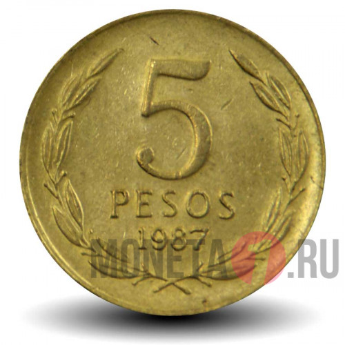5 песо 1987 года - Чили
