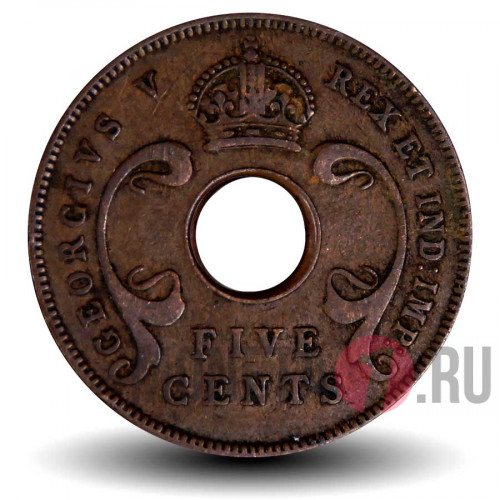 5 центов 1934 года - Восточная Африка - Георг V