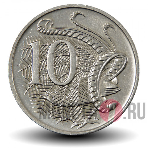 10 центов 2014 года - Австралия - Лирохвост