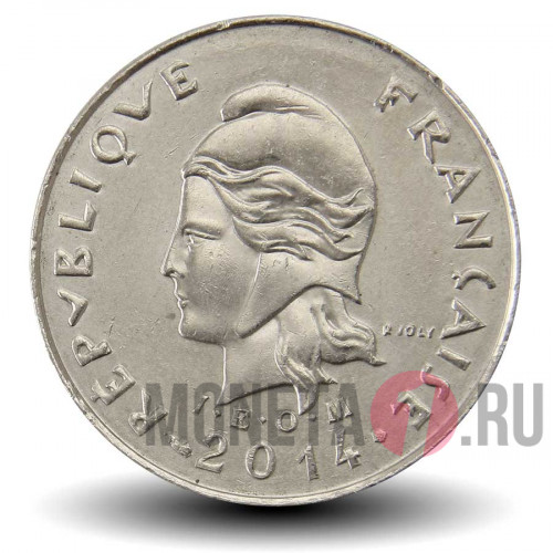 10 франков 2014 года - Французская Полинезия