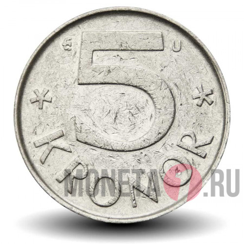 5 крон 1985 года - Швеция - Карл XVI Густав