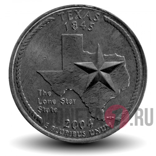 Quarter США 2004 год - Техас - P