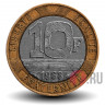 10 франков 1988 год - Франция - Биметалл