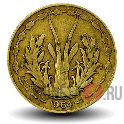 10 франков 1964 года - Западно-Африканские штаты