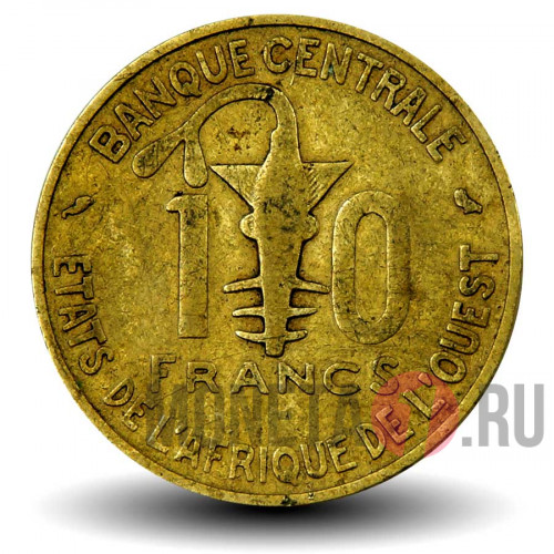 10 франков 1964 года - Западно-Африканские штаты