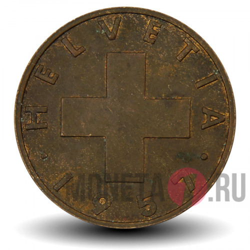 2 рапена 1957 года - Швейцария - Гельветика