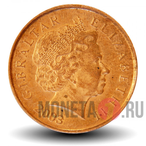 1 пенни 2003 года - Гибралтар - Куропатка