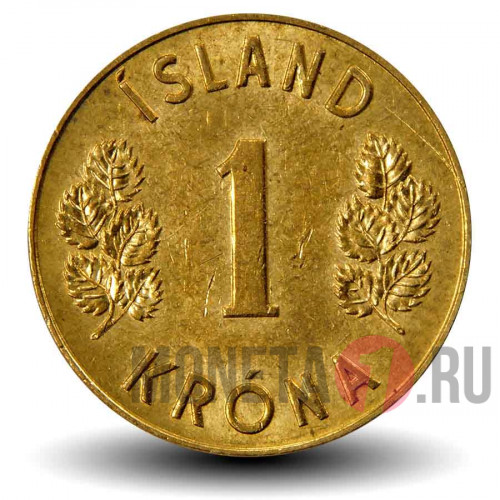 1 крона 1973 года - Исландия