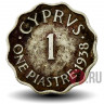 1 пиастр 1938 года - Кипр - Георг VI