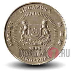 10 центов 1993 года - Сингапур - Жасмин
