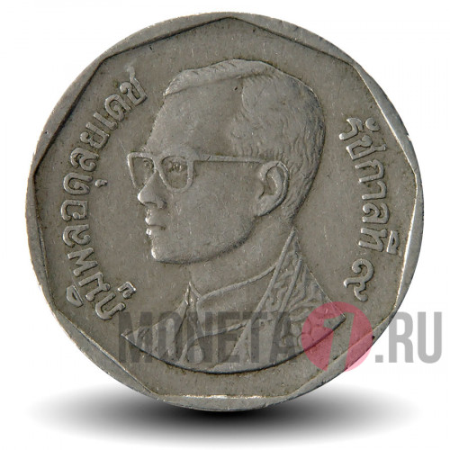 5 бат 1989 года - Таиланд - Мраморный Храм