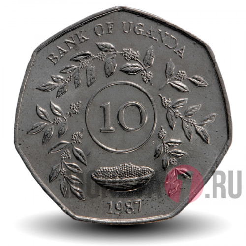 10 шиллингов 1987 года - Уганда