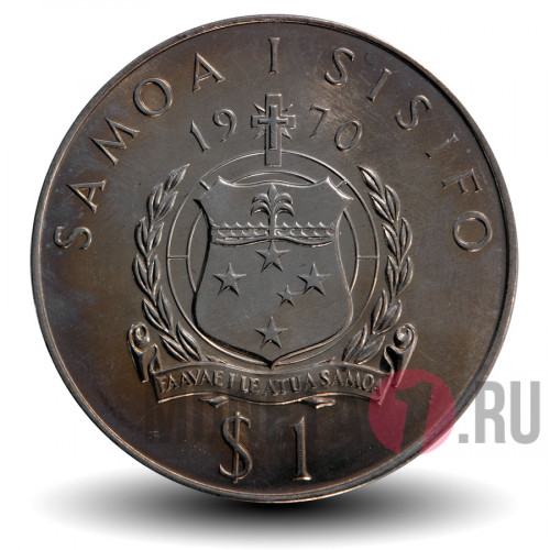 1 тала - 200-летие плаваний Джеймса Кука - 1970 год - Самоа