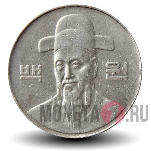 100 вон 2000 года - Южная Корея - Адмирал Ли Сун Син