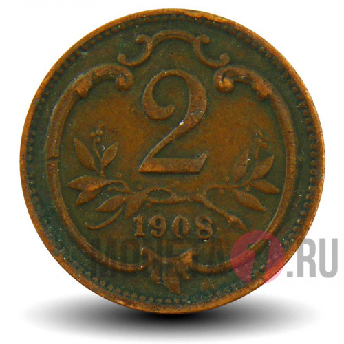 2 геллера 1908 года - Австро-Венгерская империя