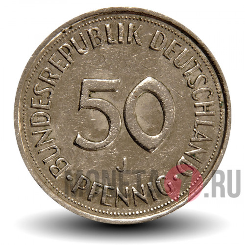 50 пфеннигов 1983 года - ФРГ - F