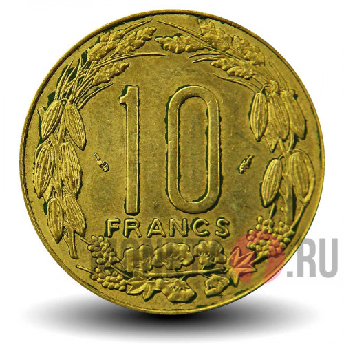 10 франков 1983 года - Центрально-Африканские штаты - Антилопы
