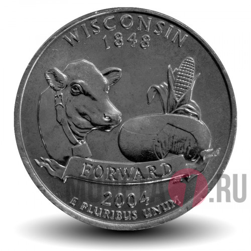 Quarter США 2004 год - Висконсин - P