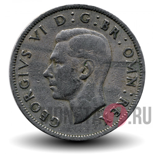 2 шиллинга 1950 года - George VI - Великобритания