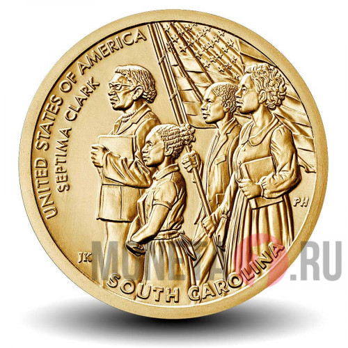 1 доллар 2020 года - Септима Кларк - Американские инновации - P