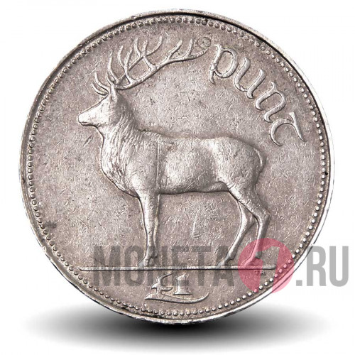1 фунт 1994 года - Ирландия - Большерогий олень