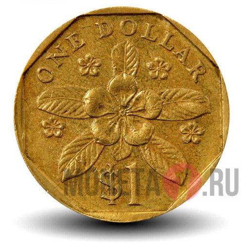 1 доллар 1994 года - Сингапур - Барвинок