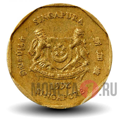 1 доллар 1994 года - Сингапур - Барвинок