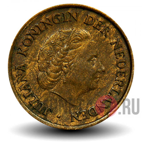 5 центов 1954 года - Нидерланды - Королева Юлиана