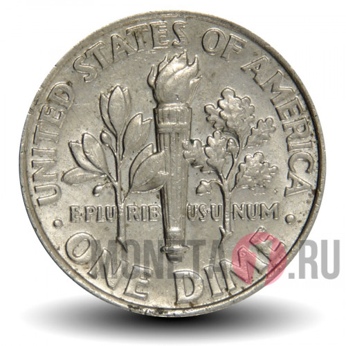 1 дайм 2008 года - США - Рузвельт - P