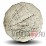 50 центов 1976 года - Фиджи - Парусник