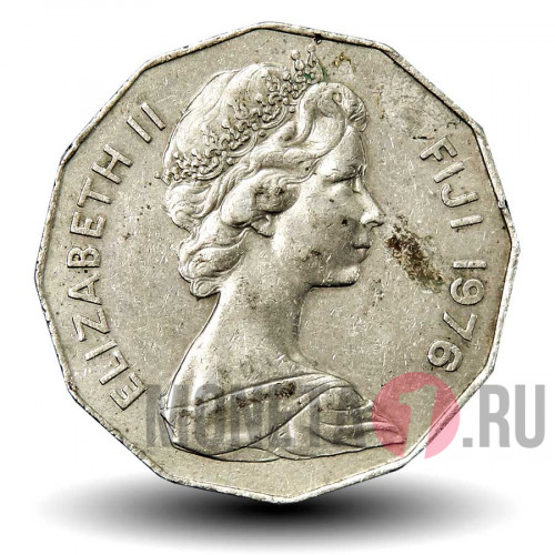 50 центов 1976 года - Фиджи - Парусник