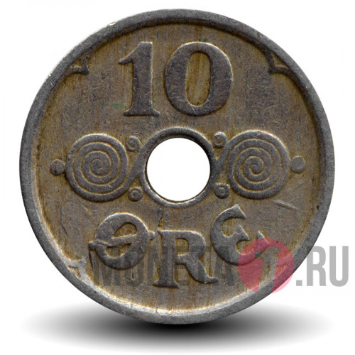 10 ore 1924 года - Дания - Кристиан X