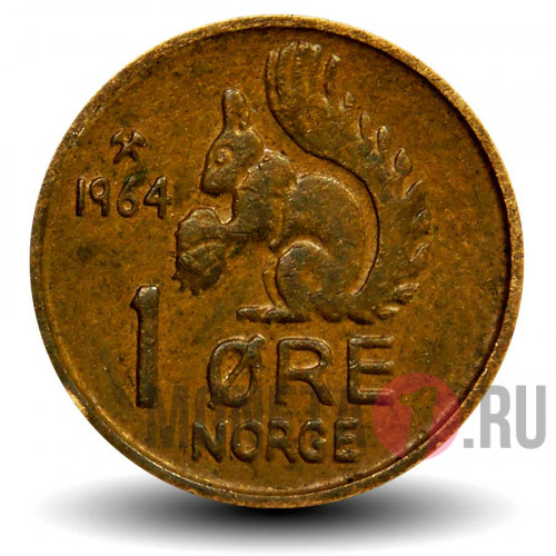 1 эре 1964 года - Норвегия - Белка
