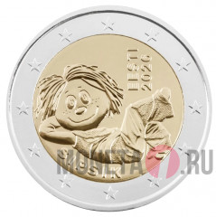 2 евро 2026 год. Мультфильм Сипсик. Эстония