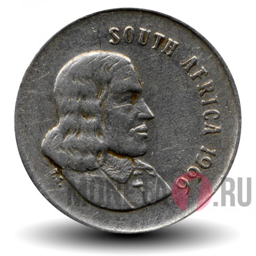 5 центов 1966 года - ЮАР - Ян ван Рибек - SOUTH AFRICA