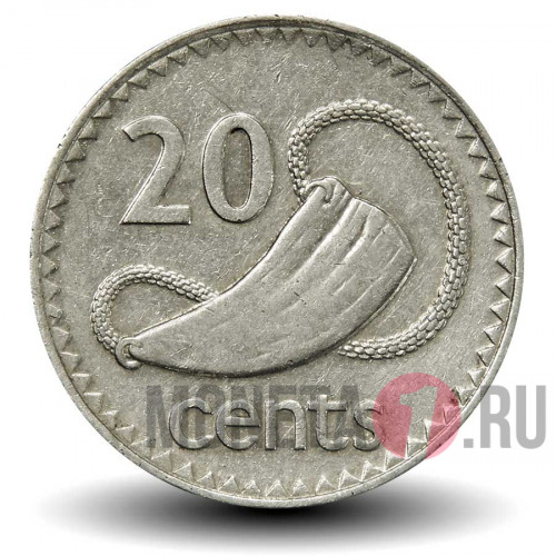 20 центов 1990 год - Фиджи