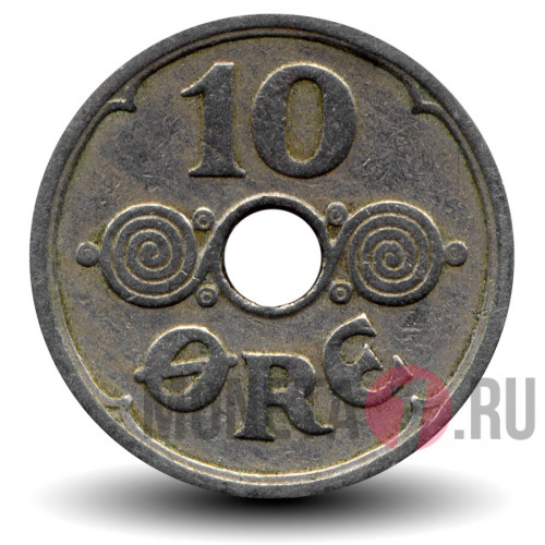 10 ore 1925 года - Дания - Кристиан X