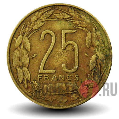 25 франков 1972 года - Камерун - Антилопы