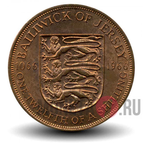 1/12 Shilling 1966 года - Остров Джерси