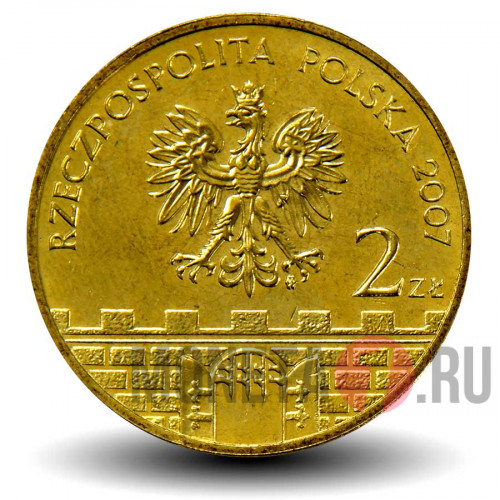 2 злотых 2007 года - Город Квидзын
