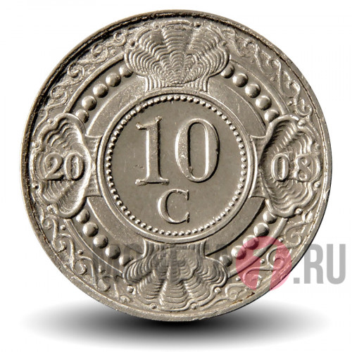 10 центов 2008 года - Нидерландские Антильские Острова
