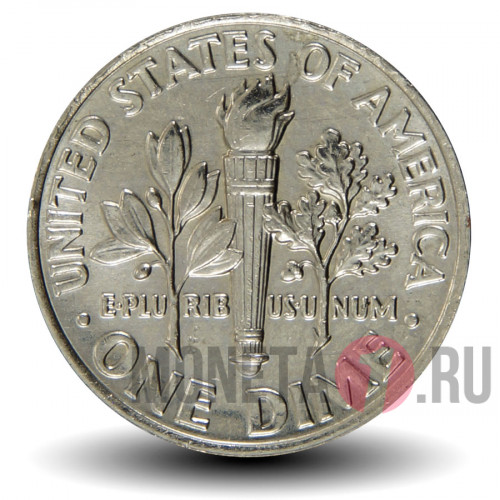 1 дайм 2015 года - США - Рузвельт - D