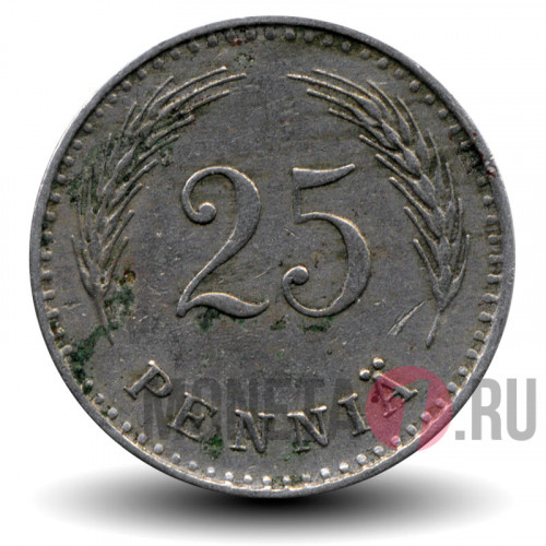25 пенни 1927 года - Финляндия - S