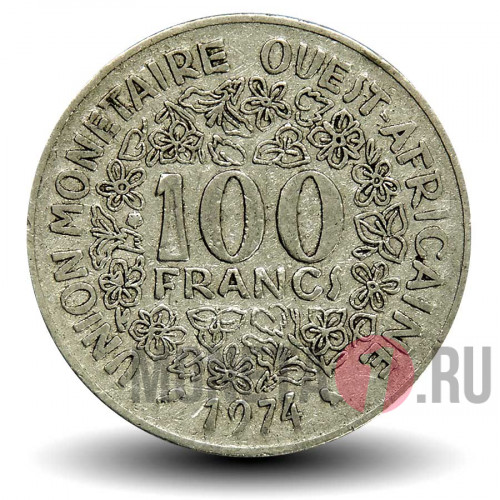 100 франков КФА BCEAO 1974 года - Западно-Африканские штаты