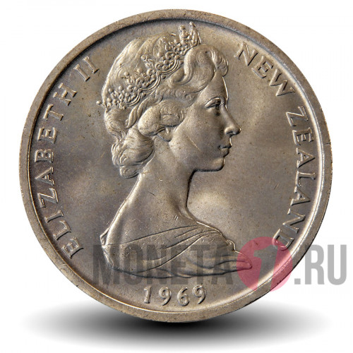 50 центов 1969 года - 200-летие плавания Джеймса Кука - Новая Зеландия