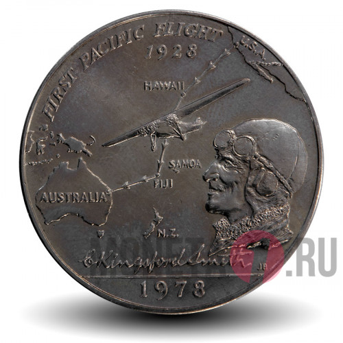 1 тала - Первый транстихоокеанский перелет - 1978 год - Самоа