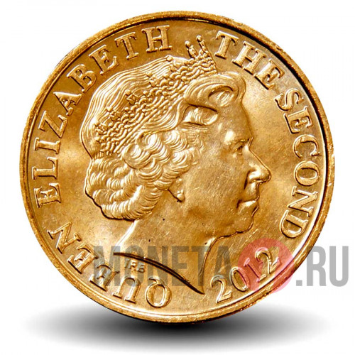 1 пенни 2012 года - Остров Джерси - Elizabeth II