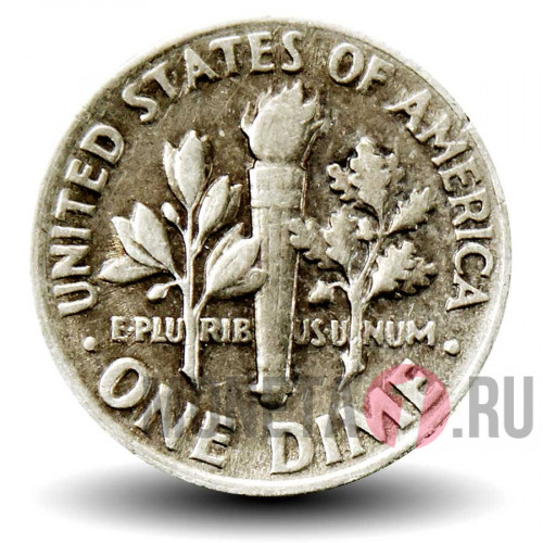 1 дайм 1969 года - США - Рузвельт - D