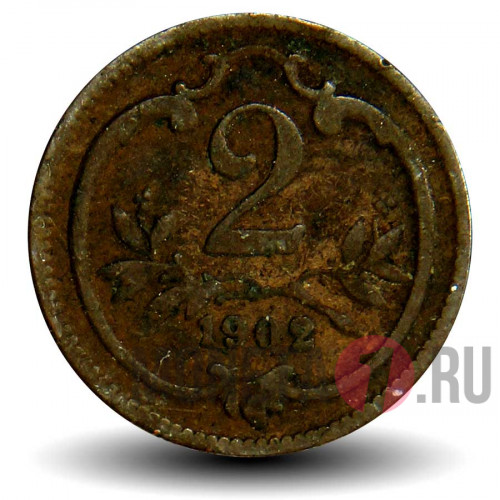 2 геллера 1902 года - Австро-Венгерская империя - Франц Иосиф I