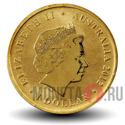 Цветная монета 1 доллар 2012 года - Животные-спортсмены. Быстрейший бегун. Гепард - Австралия
